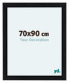 Como MDF Photo Frame 70x90cm Black Matte Front Size | Yourdecoration.co.uk