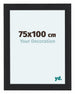 Como MDF Photo Frame 75x100cm Black Woodgrain Front Size | Yourdecoration.co.uk