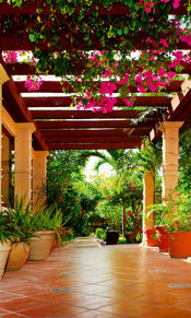 Dimex Terrace Wall Mural 150x250cm 2 Panels | Yourdecoration.co.uk