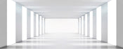 Dimex White Corridor Wall Mural 375x150cm 5 Panels | Yourdecoration.co.uk