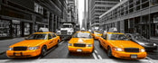 Dimex Yelow Taxi Wall Mural 375x150cm 5 Panels | Yourdecoration.co.uk