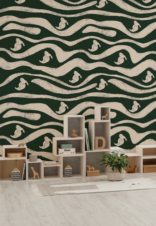 Disney Donald Duck Green Waves Interior Wall Mural DX4 201 | Yourdecoration.co.uk