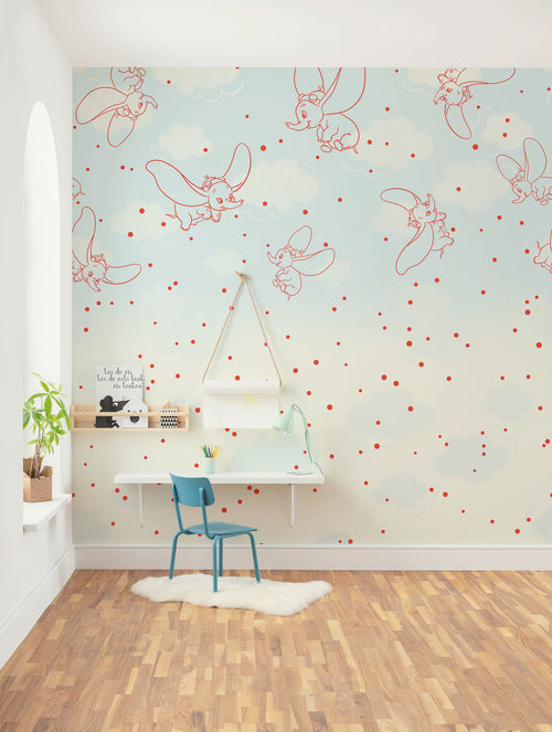 Disney Dumbo Clouds Interior Wall Mural DX5 246 | Yourdecoration.co.uk