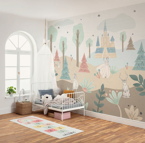 Disney Frozen Castle Playground Interior Wall Mural DX6 224 | Yourdecoration.co.uk