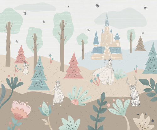 Disney Frozen Castle Playground Wall Mural DX6 224 | Yourdecoration.co.uk