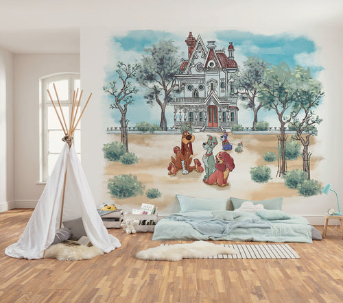 Disney Lady and the Tramp Sweet Home Interior Wall Mural DX6 190 | Yourdecoration.co.uk