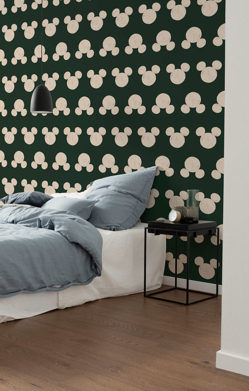 Disney Mickey Mouse Green Heads Interior Wall Mural DX4 200 | Yourdecoration.co.uk