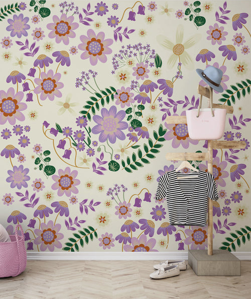 Disney Minnie Mouse Gardening Club Beige Interior Wall Mural DX5 198 | Yourdecoration.co.uk