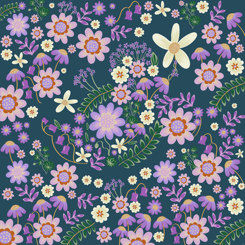 Disney Minnie Mouse Gardening Club Blue Wall Mural DX5 215 | Yourdecoration.co.uk