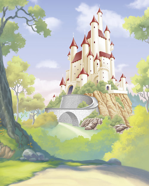 Disney Princess Snow White Castle Wall Mural DX4 192 | Yourdecoration.co.uk
