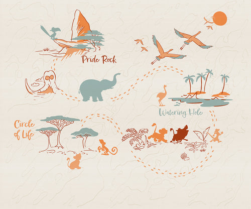 Disney The Lion King Circle of Life Wall Mural DX6 214 | Yourdecoration.co.uk