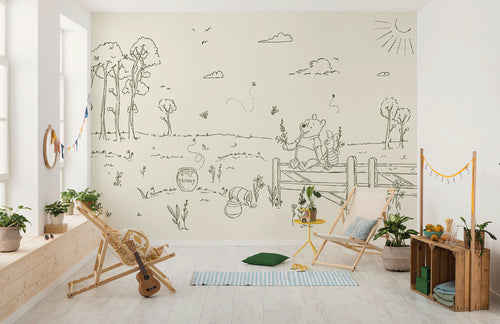 Disney Winnie the Pooh Bee at one with Nature Interior Wall Mural DX8 193 | Yourdecoration.co.uk