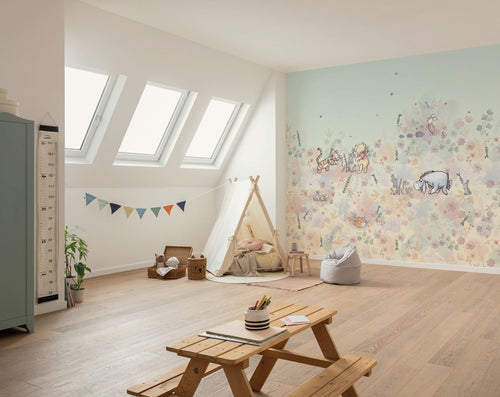 Disney Winnie the Pooh Flowerfield Interior Wall Mural DX6 194 | Yourdecoration.co.uk
