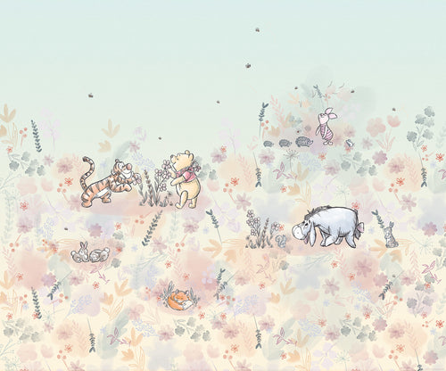 Disney Winnie the Pooh Flowerfield Wall Mural DX6 194 | Yourdecoration.co.uk