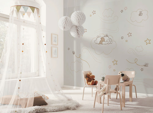 Disney Winnie the Pooh Sleepy little Bear Interior Wall Mural DX6 230 | Yourdecoration.co.uk