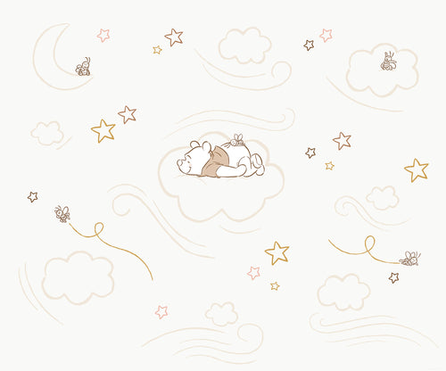 Disney Winnie the Pooh Sleepy little Bear Wall Mural DX6 230 | Yourdecoration.co.uk