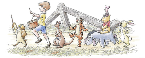 Disney Winnie the Pooh Walk along another Path Wall Mural DX2 172 | Yourdecoration.co.uk