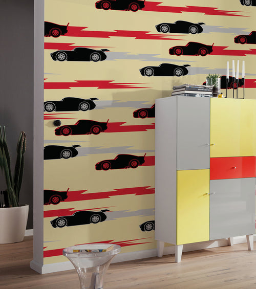 Disney and Pixar Cars Pattern Interior Wall Mural DX4 207 | Yourdecoration.co.uk