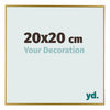 Evry Plastic Photo Frame 20x20cm Gold Front Size | Yourdecoration.co.uk