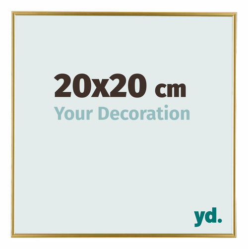 Evry Plastic Photo Frame 20x20cm Gold Front Size | Yourdecoration.co.uk