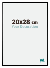 Evry Plastic Photo Frame 20x28cm Black Matt Front Size | Yourdecoration.co.uk