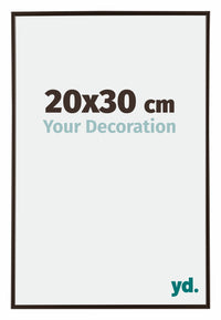 Evry Plastic Photo Frame 20x30cm Anthracite Front Size | Yourdecoration.co.uk
