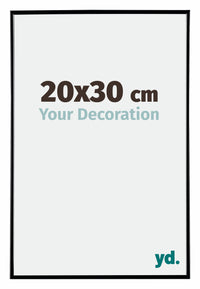 Evry Plastic Photo Frame 20x30cm Black High Gloss Front Size | Yourdecoration.co.uk