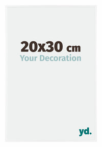 Evry Plastic Photo Frame 20x30cm White High Gloss Front Size | Yourdecoration.co.uk