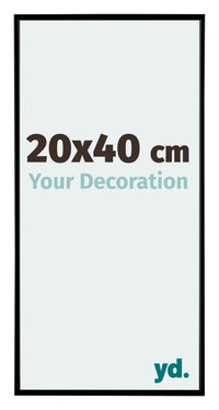 Evry Plastic Photo Frame 20x40cm Black Matt Front Size | Yourdecoration.co.uk