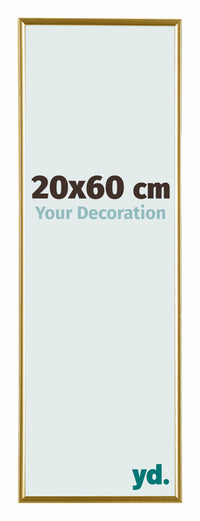 Evry Plastic Photo Frame 20x60cm Gold Front Size | Yourdecoration.co.uk