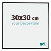 Evry Plastic Photo Frame 30x30cm Black Matt Front Size | Yourdecoration.co.uk