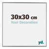 Evry Plastic Photo Frame 30x30cm Silver Front Size | Yourdecoration.co.uk