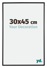 Evry Plastic Photo Frame 30x45cm Black Matt Front Size | Yourdecoration.co.uk
