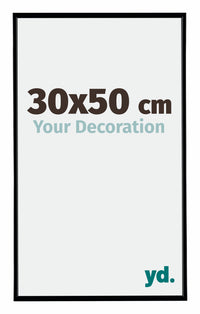 Evry Plastic Photo Frame 30x50cm Black Matt Front Size | Yourdecoration.co.uk