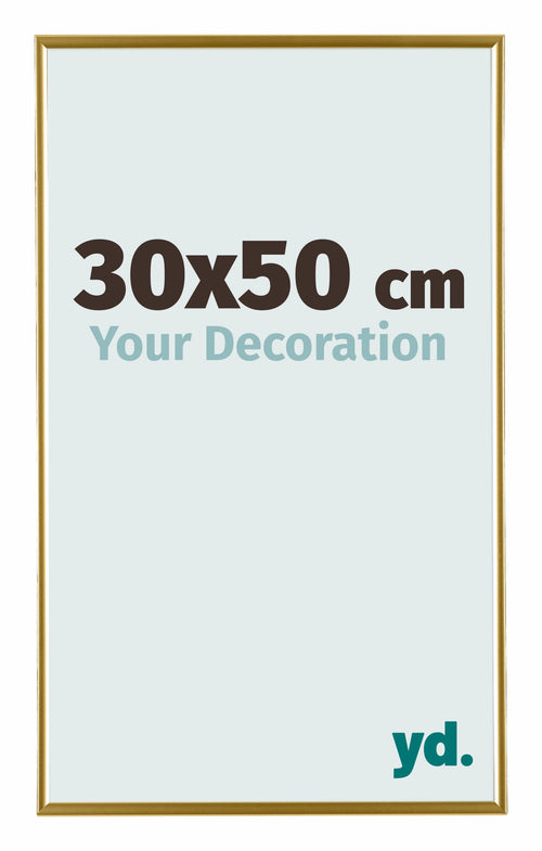 Evry Plastic Photo Frame 30x50cm Gold Front Size | Yourdecoration.co.uk