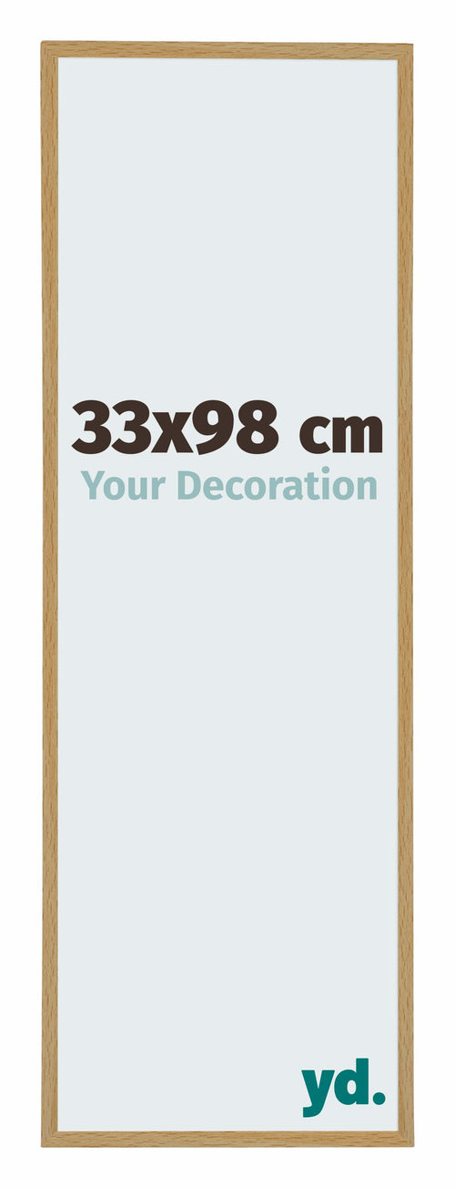 Evry Plastic Photo Frame 33x98cm Beech Light Front Size | Yourdecoration.co.uk