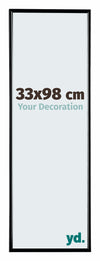 Evry Plastic Photo Frame 33x98cm Black High Gloss Front Size | Yourdecoration.co.uk