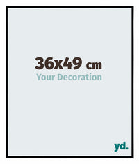 Evry Plastic Photo Frame 36x49cm Black Matt Front Size | Yourdecoration.co.uk