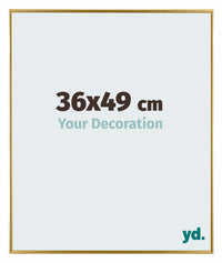 Evry Plastic Photo Frame 36x49cm Gold Front Size | Yourdecoration.co.uk