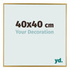 Evry Plastic Photo Frame 40x40cm Gold Front Size | Yourdecoration.co.uk
