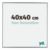 Evry Plastic Photo Frame 40x40cm Silver Front Size | Yourdecoration.co.uk