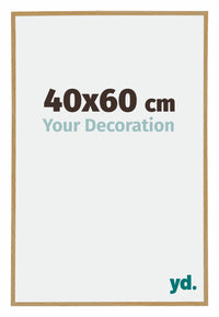 Evry Plastic Photo Frame 40x60cm Beech Light Front Size | Yourdecoration.co.uk
