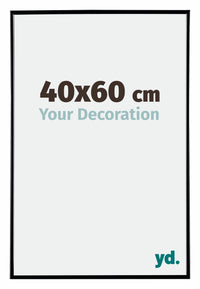 Evry Plastic Photo Frame 40x60cm Black High Gloss Front Size | Yourdecoration.co.uk