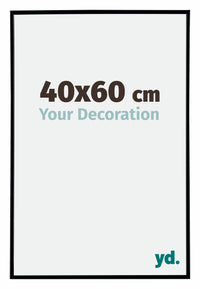 Evry Plastic Photo Frame 40x60cm Black Matt Front Size | Yourdecoration.co.uk