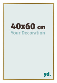 Evry Plastic Photo Frame 40x60cm Gold Front Size | Yourdecoration.co.uk