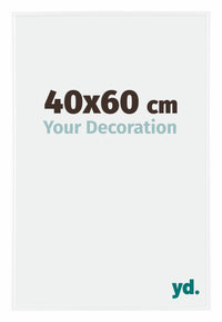 Evry Plastic Photo Frame 40x60cm White High Gloss Front Size | Yourdecoration.co.uk