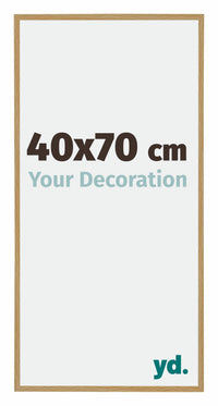 Evry Plastic Photo Frame 40x70cm Beech Light Front Size | Yourdecoration.co.uk