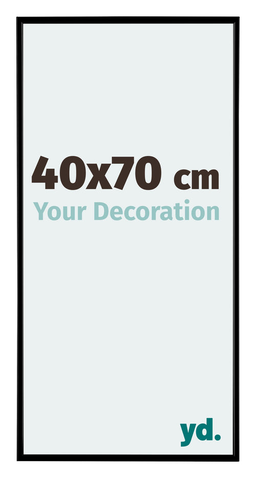 Evry Plastic Photo Frame 40x70cm Black Matt Front Size | Yourdecoration.co.uk