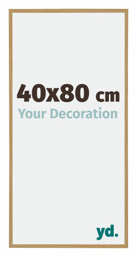 Evry Plastic Photo Frame 40x80cm Beech Light Front Size | Yourdecoration.co.uk