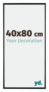 Evry Plastic Photo Frame 40x80cm Black High Gloss Front Size | Yourdecoration.co.uk